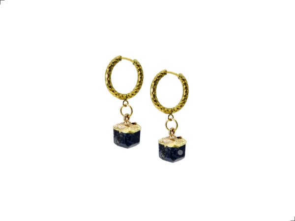 Aretes Péndulo Titanio 18k Lapislázuli By Thiago Turcott® - Image 3