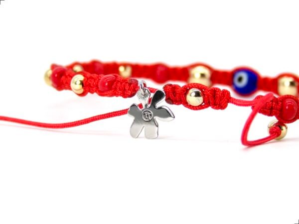 Pulsera Shambhala Roja Ojo Turco Oro 14k By Thiago Turcott® - Image 3