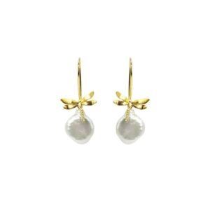 Aretes Plata 1ra Ley 925 Perla Barroca By Thiago Turcott®