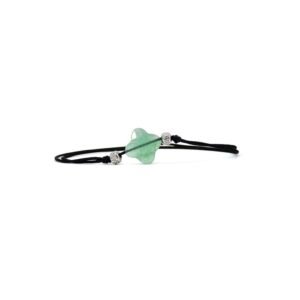 Pulsera Jade Trébol Titanio 18k Hilo Seda By Thiago Turcott®