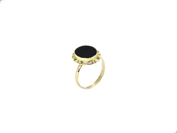 Anillo Oro 14k Azabache By Thiago Turcott®