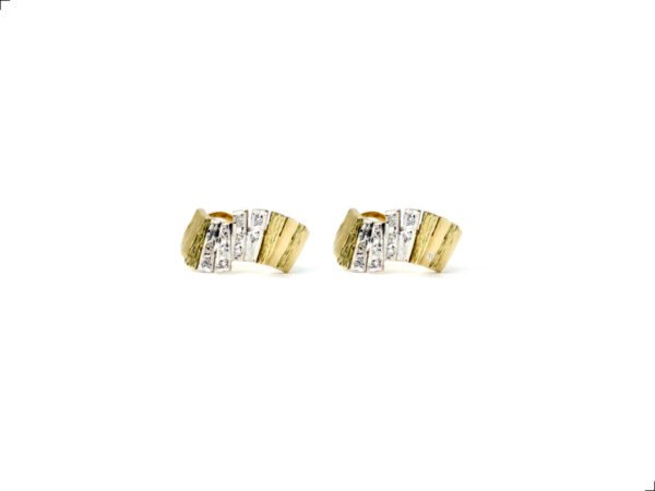 Aretes Oro 14k 2 Tonos Escalinata By Thiago Turcott® - Image 3