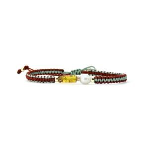 Pulsera Ámbar Perla Oro Italiano 14k By Thiago Turcott®