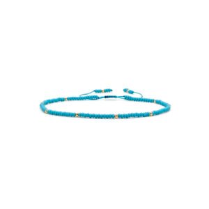 Pulsera Turquesa Oro Italiano 14k By Thiago Turcott®