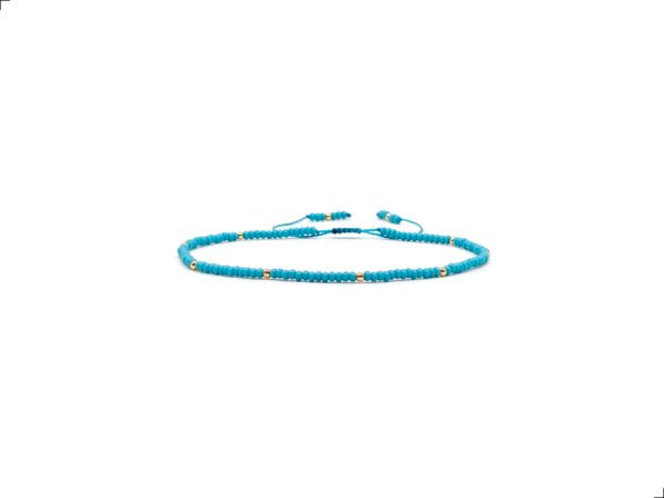Pulsera Turquesa Oro Italiano 14k By Thiago Turcott®