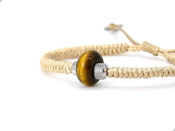Pulsera Ojo De Tigre Dona Titanio 18k By Thiago Turcott® - Image 2