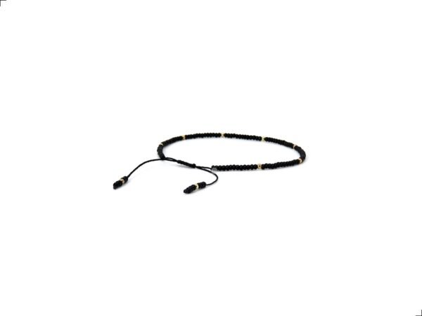 Pulsera Coral Negro Oro Italiano 14k Protección By Thiago Turcott® - Image 3