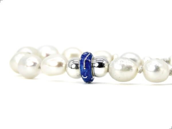Pulsera Perlas Plata 1ra Ley 925 Glaxia By Thiago Turcott® - Image 2