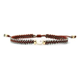 Pulsera Perla Oro Italiano 14k Nudo Marino Mix Colors By Thiago Turcott®