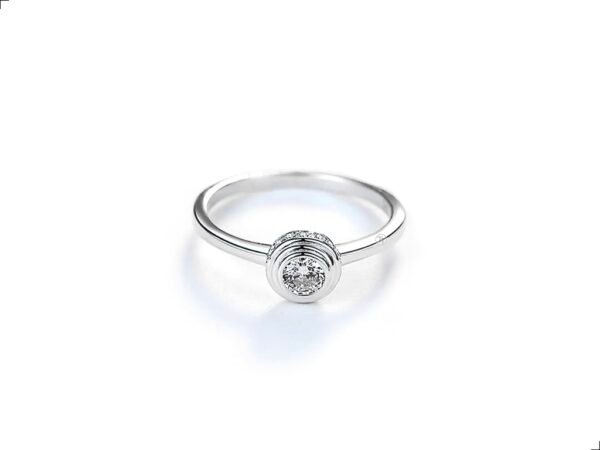 Anillo Solitario Plata 1ra Ley 925 Diamante Nano By Thiago Turcott® - Image 2
