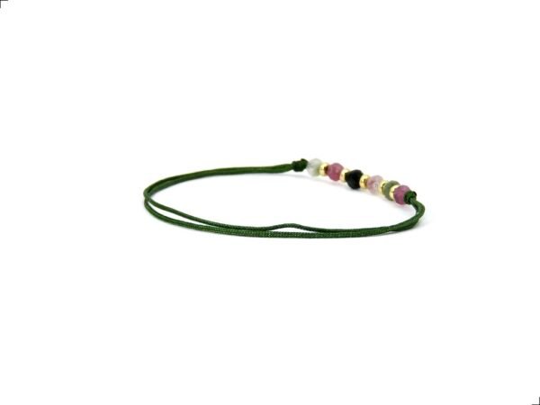 Pulsera Turmalina Natural Oro Italiano 14k By Thiago Turcott® - Image 3