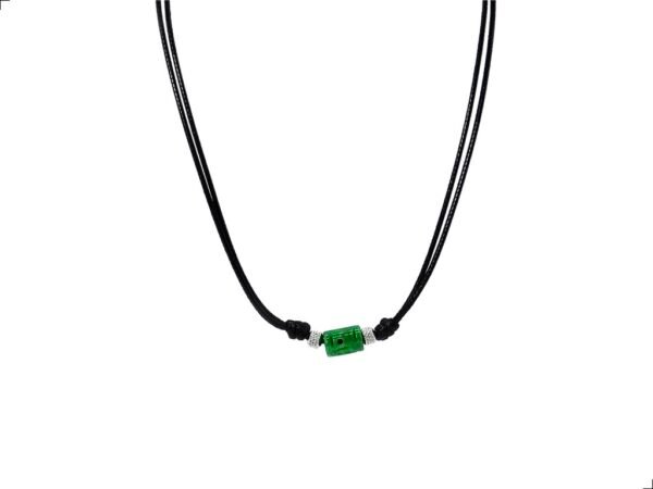 Collar Jade Natural Titanio 18k Protección By Thiago Turcott®