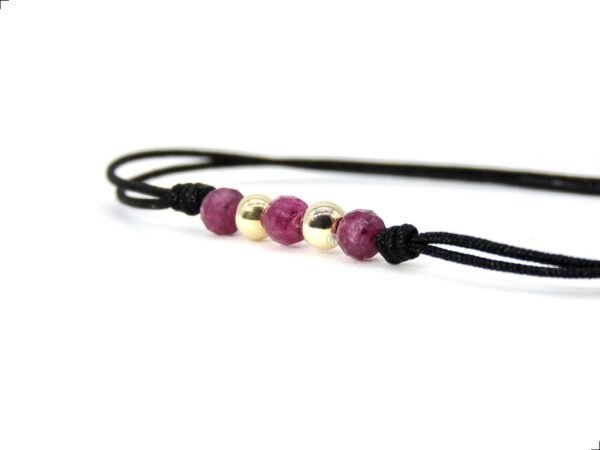 Pulsera Rubí Natural Oro Italiano 14k By Thiago Turcott® - Image 2