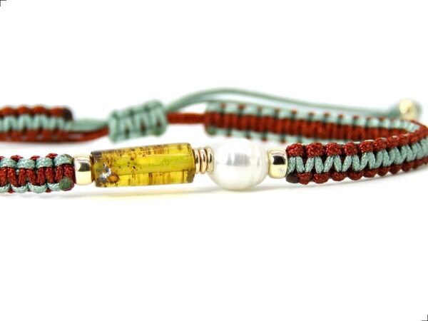 Pulsera Ámbar Perla Oro Italiano 14k By Thiago Turcott® - Image 2
