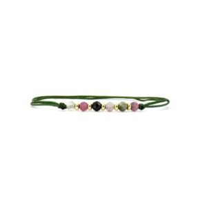 Pulsera Turmalina Natural Oro Italiano 14k By Thiago Turcott®