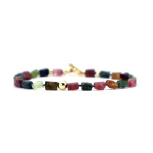 Pulsera Turmalina Brut Oro Italiano 14k By Thiago Turcott®