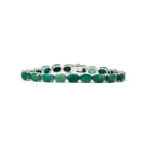 Pulsera Esmeraldas Plata 1ra Ley 925 Luxury By Thiago Turcott®