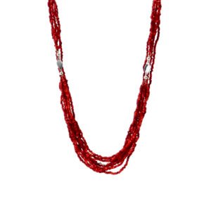 Collar Coral Plata 1ra Ley 925 Largo By Thiago Turcott®