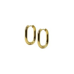 Aretes Titanio 18k Oval Lisas By Thiago Turcott®