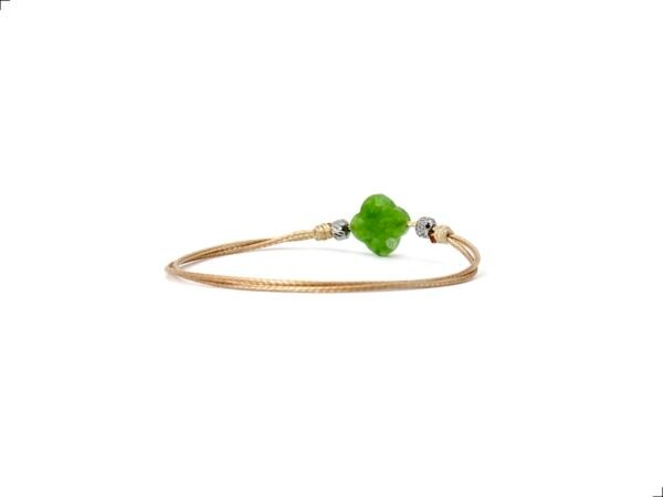 Pulsera Jade Trébol Titanio 18k Hilo Seda By Thiago Turcott® - Image 3