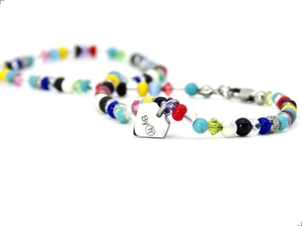 Pulsera 2 Vueltas Cuentas Titanio 18k By Thiago Turcott® - Image 2