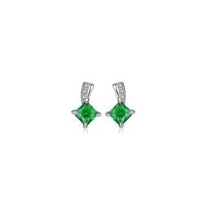Aretes Esmeralda Plata Esterlina 925 Lazo By Thiago Turcott®