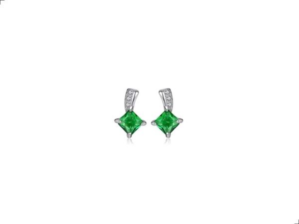 Aretes Esmeralda Plata Esterlina 925 Lazo By Thiago Turcott®