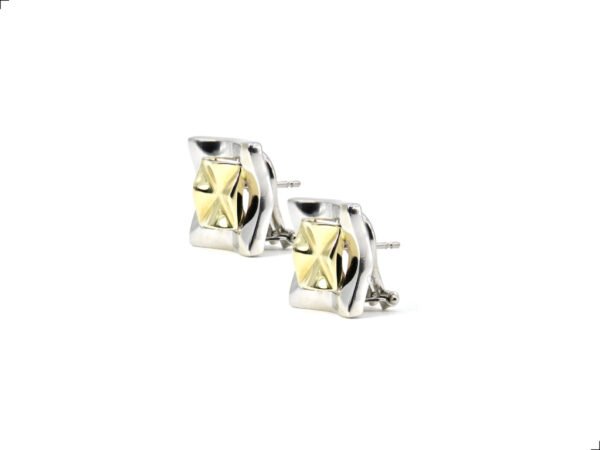 Aretes Oro 14k 2 Tonos Fractal By Thiago Turcott® - Image 3