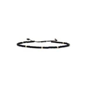Pulsera Coral Negro Oro Italiano 14k Protección By Thiago Turcott®
