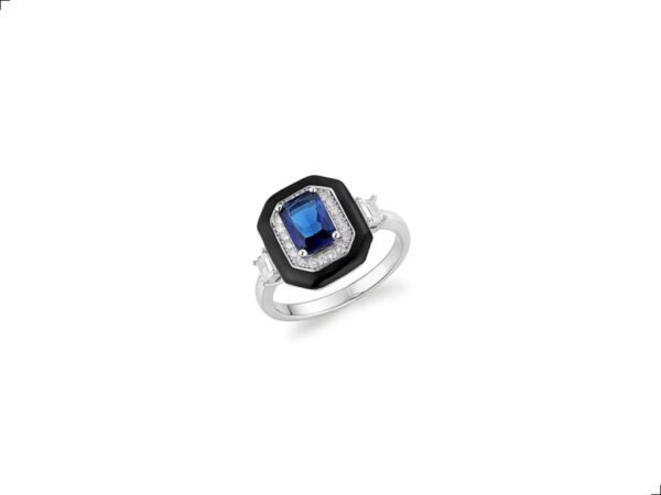 Anillo Zafiro Plata 1ra Ley 925 By Thiago Turcott®
