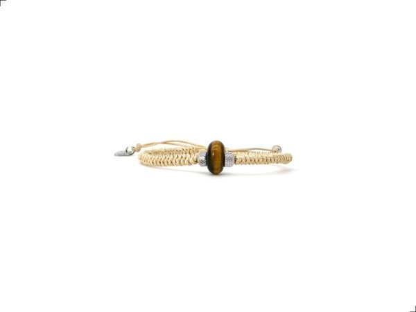 Pulsera Ojo De Tigre Dona Titanio 18k By Thiago Turcott®