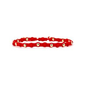 Pulsera Shambhala Roja Oro 14k By Thiago Turcott®