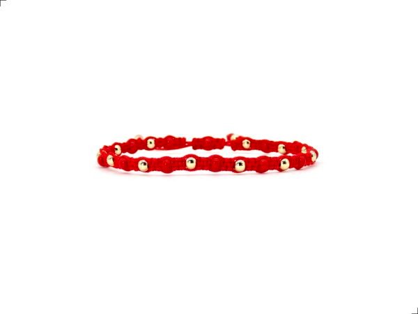Pulsera Shambhala Roja Oro 14k By Thiago Turcott®