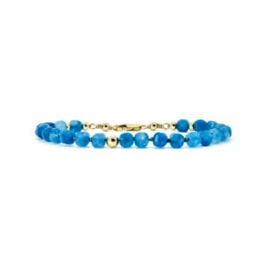 Pulsera Aguamarina Facetada Cubo Oro 14k By Thiago Turcott®