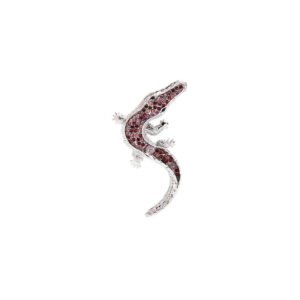 Prendedor Broche Cocodrilo Swarovski Preciosa Multicolor By Thiago Turcott®