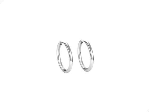 Aretes Arracadas Titanio 18k Simple Desing 14mm By Thiago Turcott®