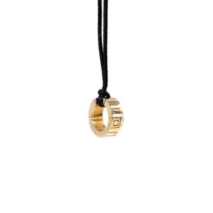 Collar Círculo Grecas Titanio 18k By Thiago Turcott®