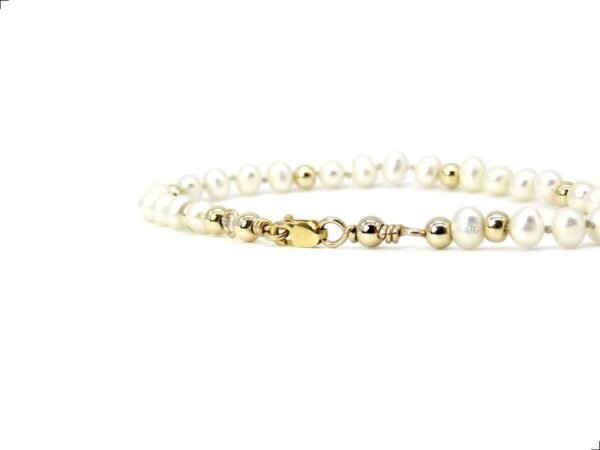 Pulsera Perla Barroca Natural 4mm Oro 14k By Thiago Turcott® - Image 3