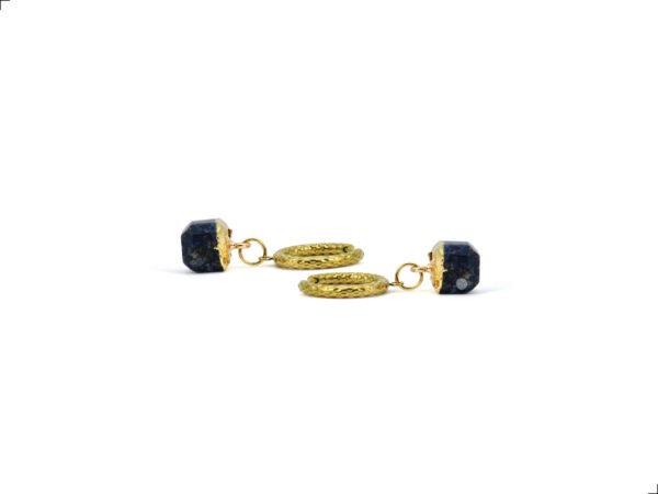 Aretes Péndulo Titanio 18k Lapislázuli By Thiago Turcott® - Image 2