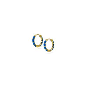 Arracadas Titanio 18k Zebra Azul By Thiago Turcott®