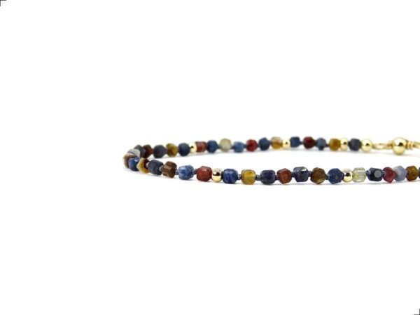 Pulsera Zafiro Rubí Oro Italiano 14k By Thiago Turcott® - Image 2