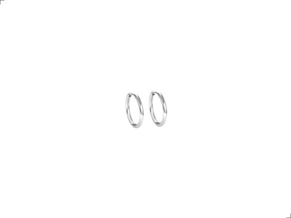 Aretes Arracadas Titanio 18k Simple Desing 8mm By Thiago Turcott®