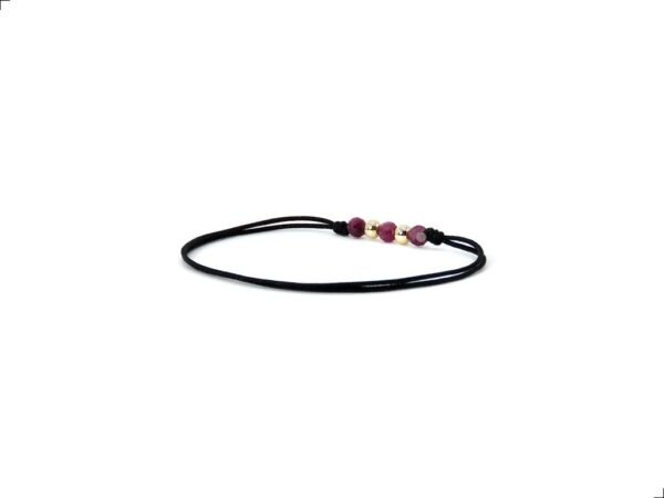 Pulsera Rubí Natural Oro Italiano 14k By Thiago Turcott® - Image 3