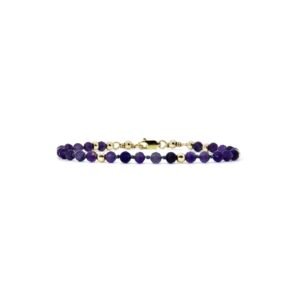 Pulsera Amatista Traslúcida Facetada Oro 14k By Thiago Turcott®