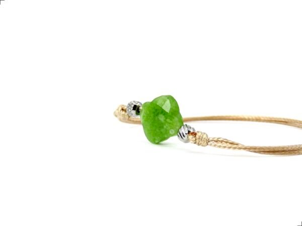Pulsera Jade Trébol Titanio 18k Hilo Seda By Thiago Turcott® - Image 2