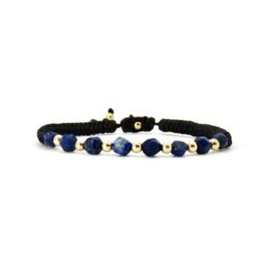 Pulsera Lapislázuli Oro Italiano 14k Strand Snake By Thiago Turcott®