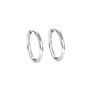 Aretes Arracadas Titanio 18k Simple Desing 18mm By Thiago Turcott®
