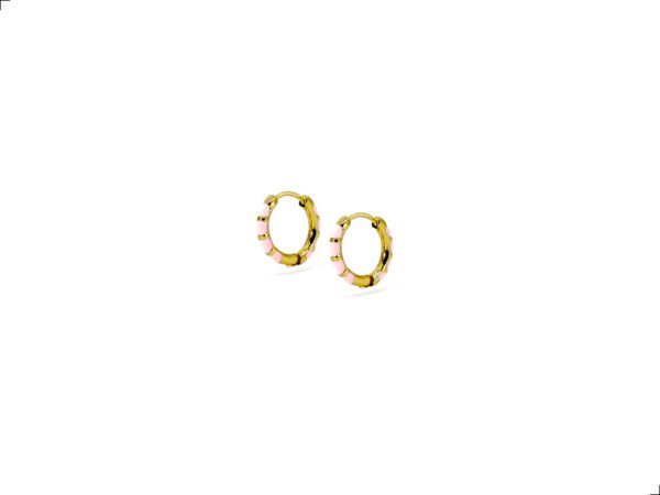 Arracadas Titanio 18k Zebra Rosa By Thiago Turcott®