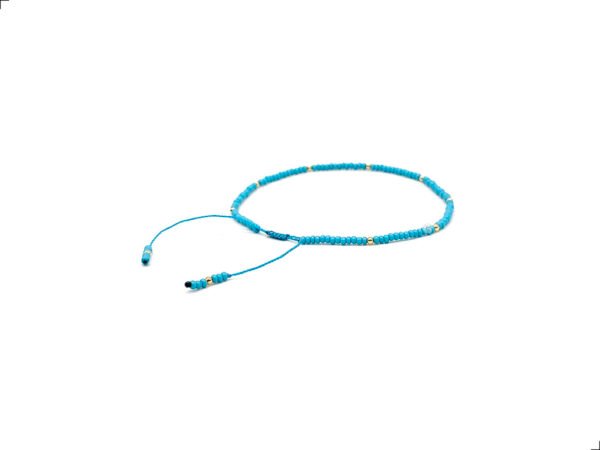Pulsera Turquesa Oro Italiano 14k By Thiago Turcott® - Image 3