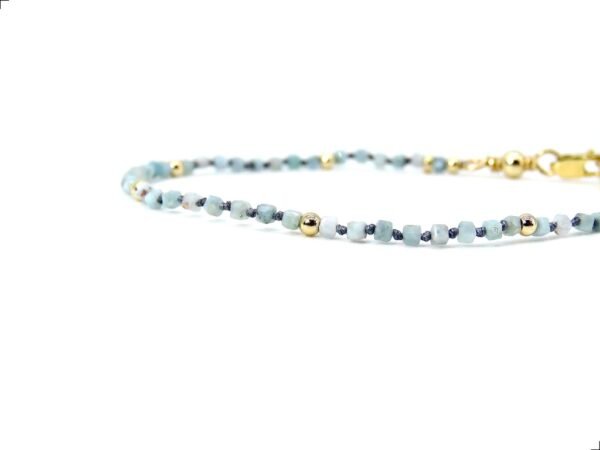 Pulsera Larimar Oro Italiano 14k By Thiago Turcott® - Image 2